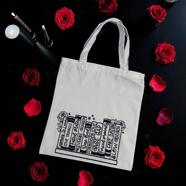 Bookish Tote Bags 🌹 for wholesale by Luna Sage Apothecary