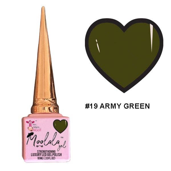 Moolala™ 2 STEP GEL - #19 ARMY GREEN per la vendita all'ingrosso da parte di MiniManiMoo!!