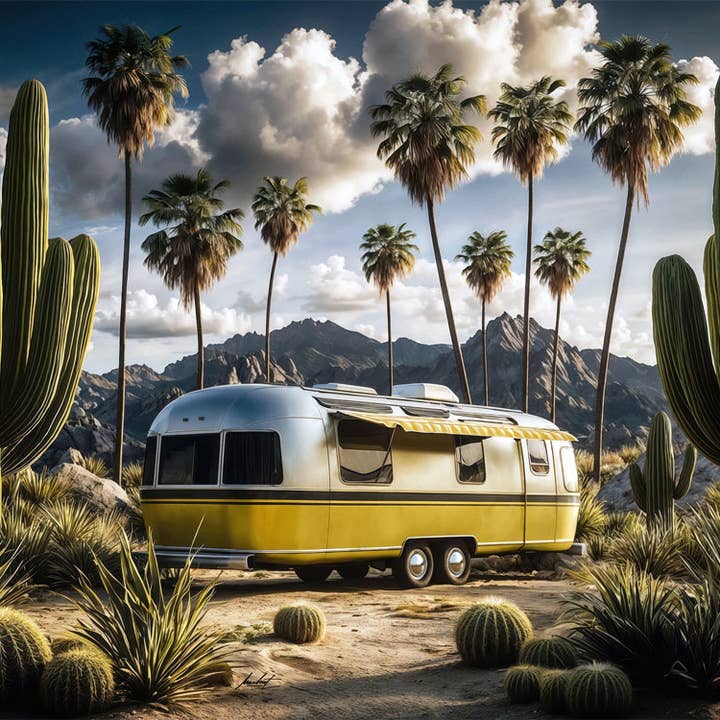 Stampa Fine Art - "Quiet Nomad Yellow" - C. Malsert per la vendita all'ingrosso da parte di Atelier Contemporain