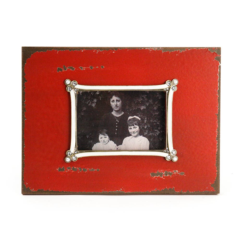 Rouge antique Cadre photo en bois en vente sur Faire0