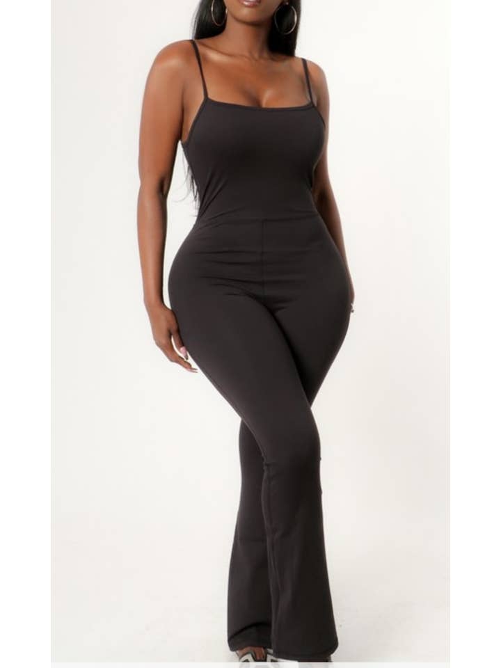 JBLA FASHION - Wholesale Jumpsuit - Women's - BELL BOTTOM SPAGHETTI STRAP SLEEVELESS.2