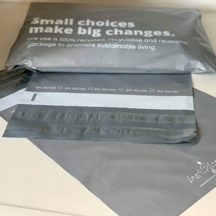 Last Straw - Wholesale Envelopes - 10X 13 Eco-friendly Recycled Poly Mailers-Small Choices Gray7