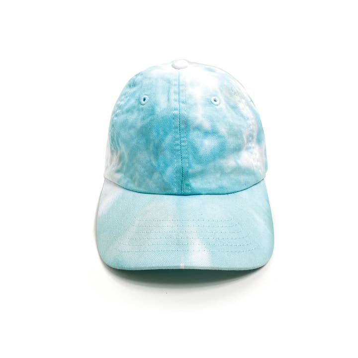 Port 213 - Wholesale Baseball Cap - Kids - Kids Teal Tie-Dye Baseball Cap3
