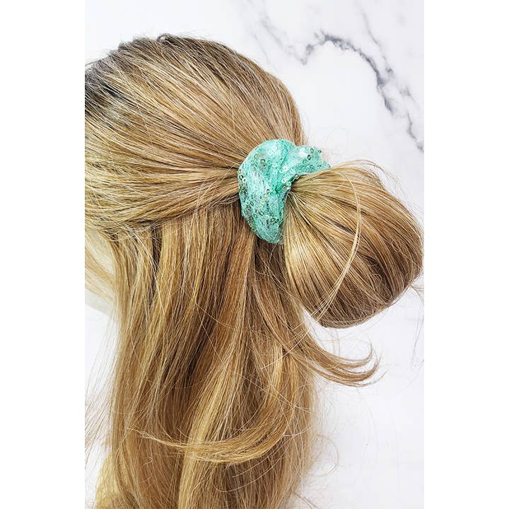 Funteze - Wholesale Scrunchie - Women's - Sequin Scrunchie Set4