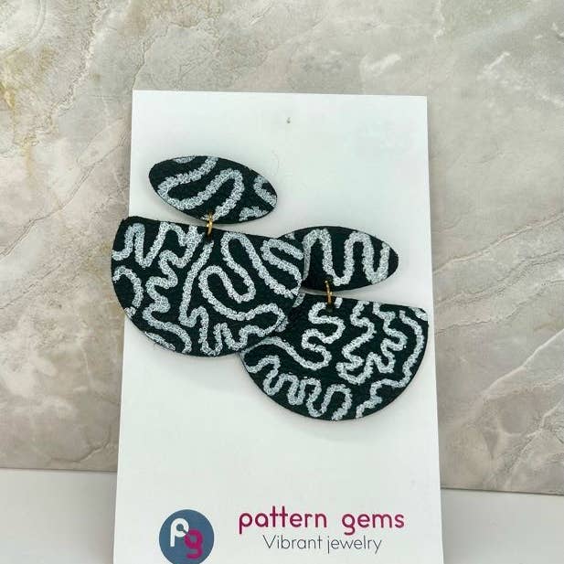 Pattern Gems - Wholesale Dangle Earrings - Emily Earrings1