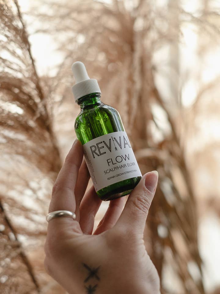 COURO CABELUDO FLUIDO/ELIXIR DE CABELO por atacado de Revival Body Care