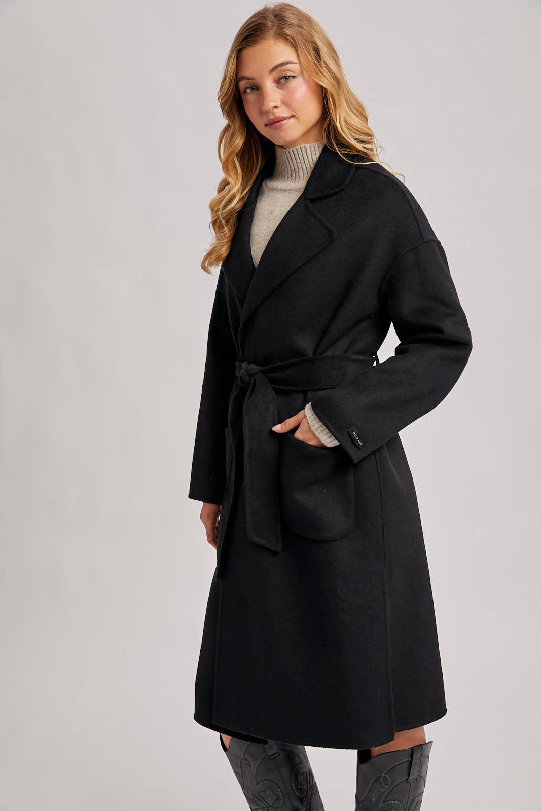 Bluivy - Wholesale Coat - Women's - HANDMADE BELTED LONGLINE COAT2