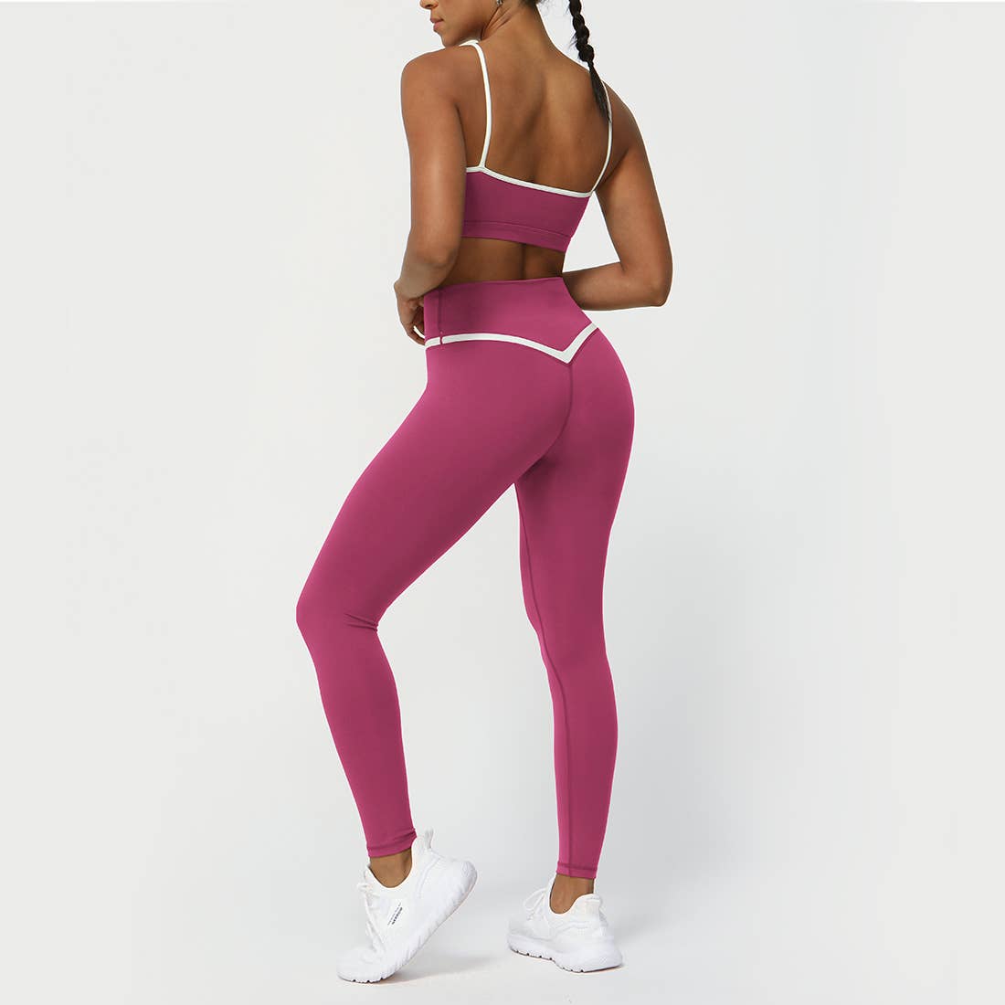 Sodalemon – wholesale Activewear set – Women′s – Colorblocked Women Yoga Active Set2