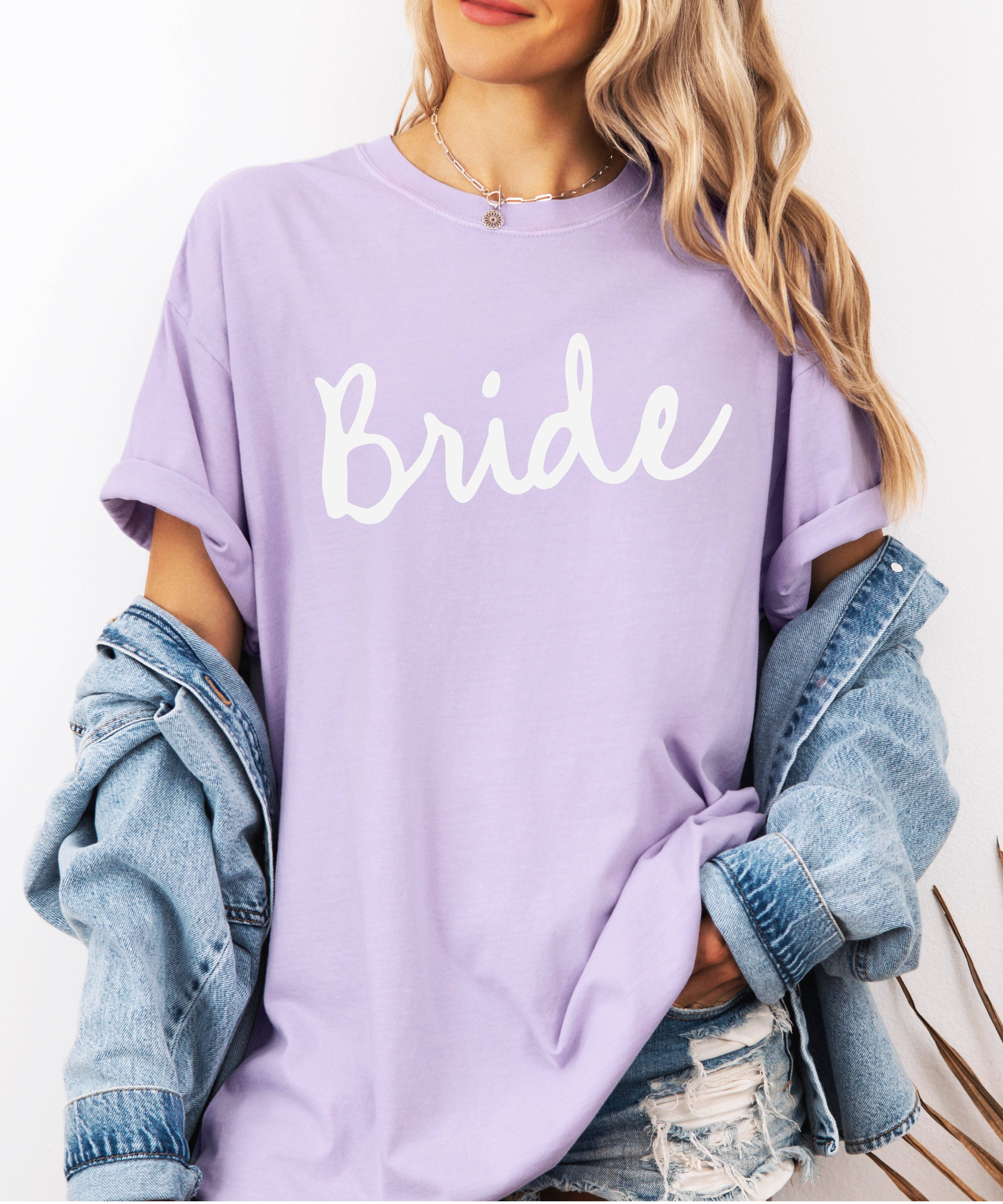 P E T I T R U E – wholesale Screen printed t-shirt – Women′s – Bride Shirt Gift for Bride Bachelorette Party Gifts2