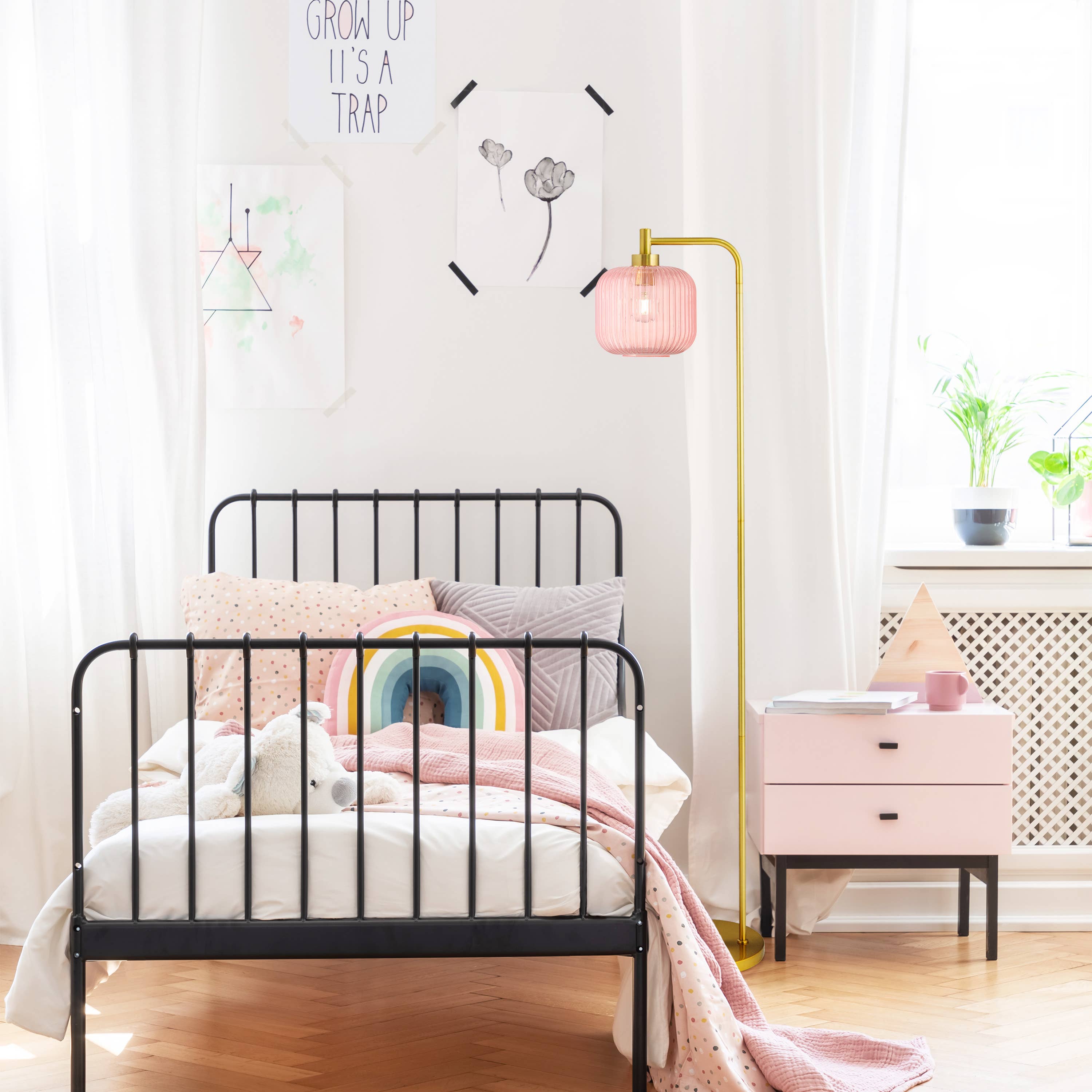 River of Goods - Wholesale Floor Lamp - 63"H Rowan Globe Shade Floor Lamp2