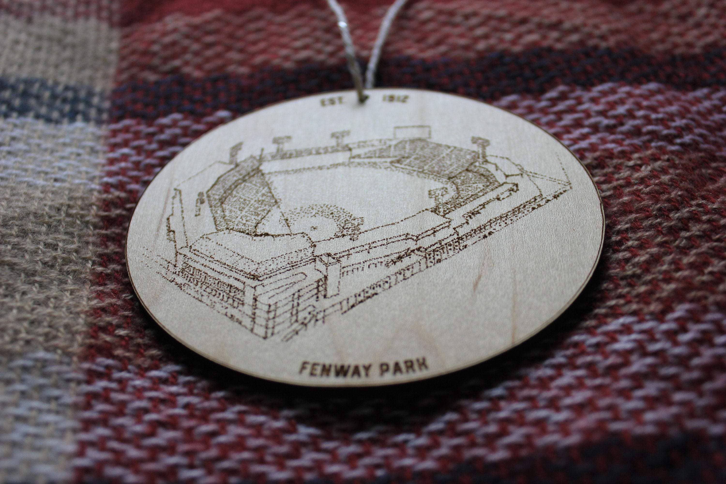 Designs By Patterson - Wholesale Ornament - Fenway Park - Boston Red Sox - Stipple Drawing Ornament2