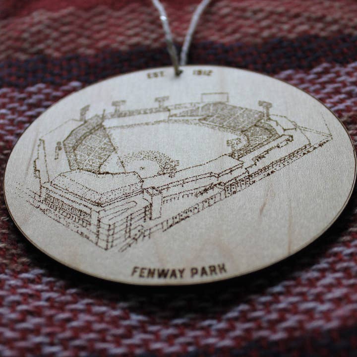 Designs By Patterson - Wholesale Ornament - Fenway Park - Boston Red Sox - Stipple Drawing Ornament2