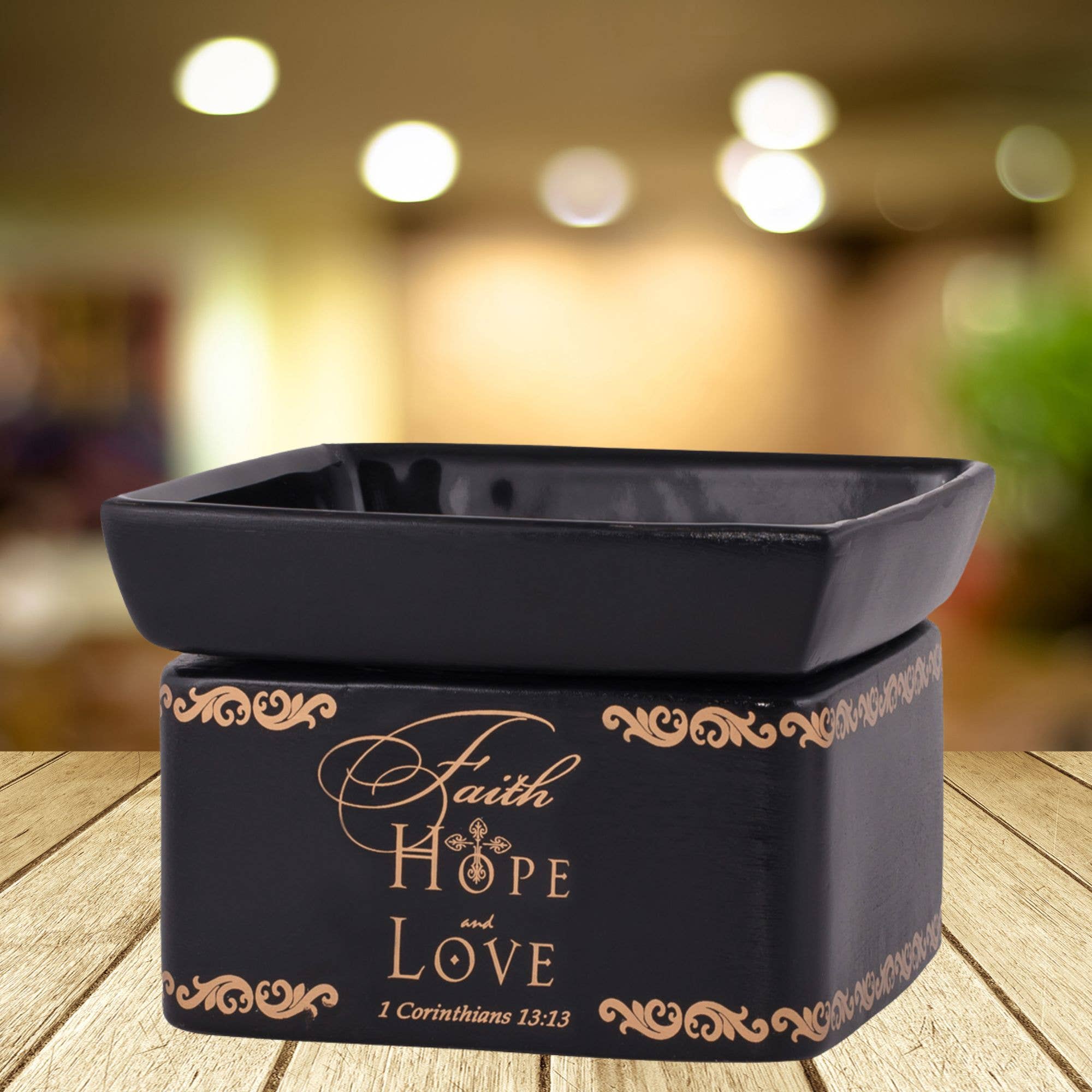 Cottage Garden – wholesale Wax warmer – Faith Hope Love 2-in-1 Warmer1