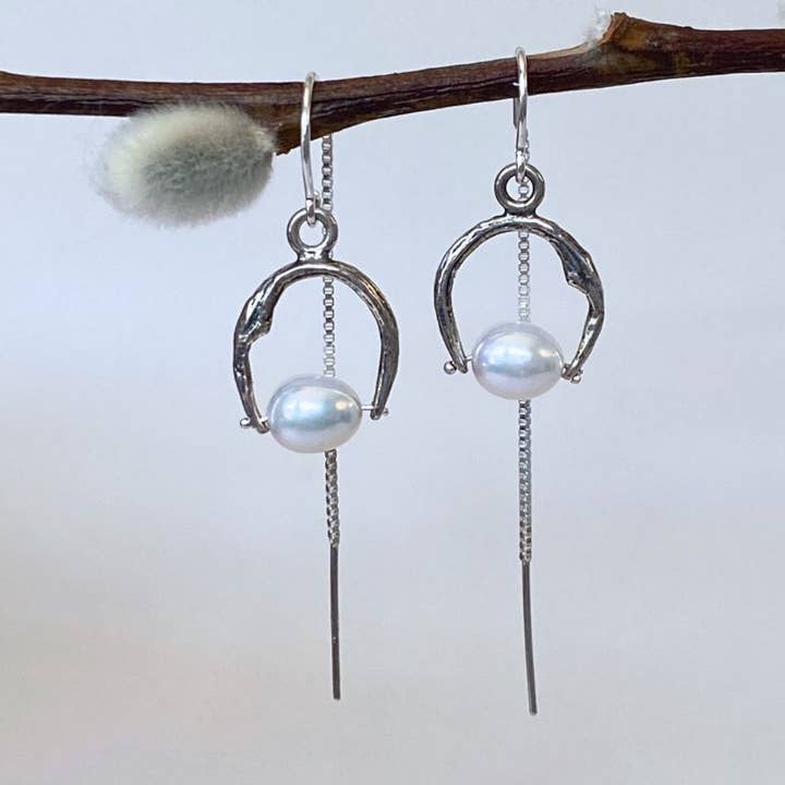 Twig Threader Earrings for wholesale by Susan Rodgers Designs