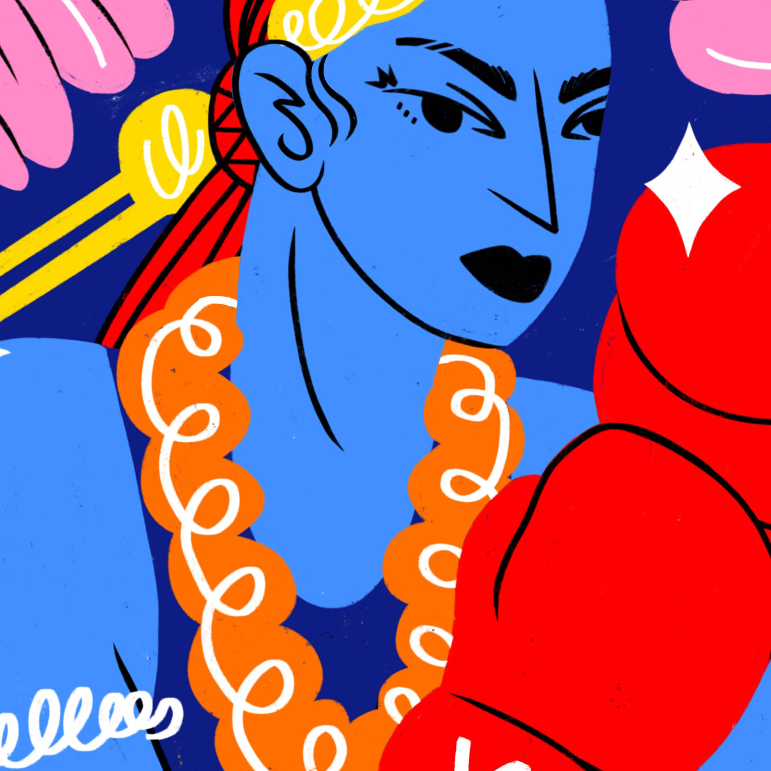 Alexandra Ramirez Arts – wholesale Art print – Muay Thai Girl Fighter Art Print1