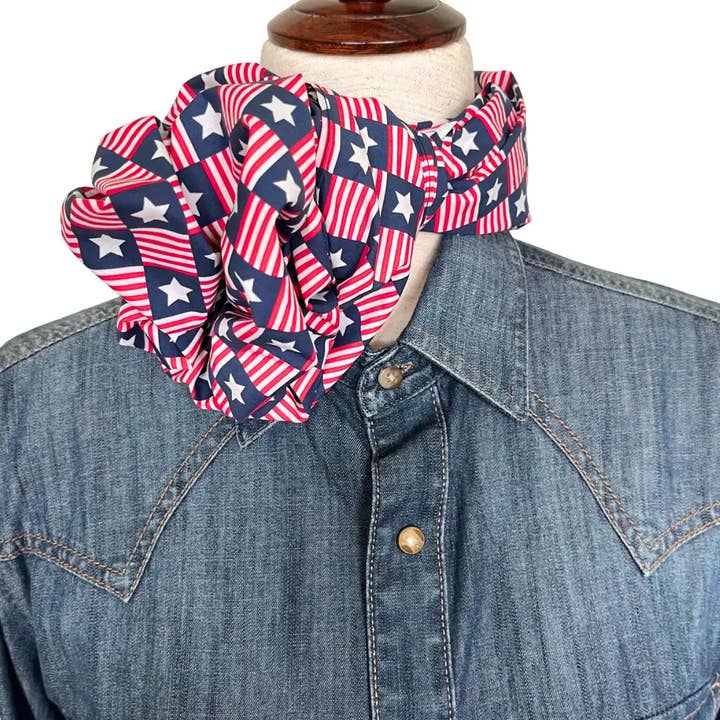 Cowtown Wild Rags - Wholesale Bandana - Unisex - Cowboy Bandana 36" (Patriot) 100% Cotton6