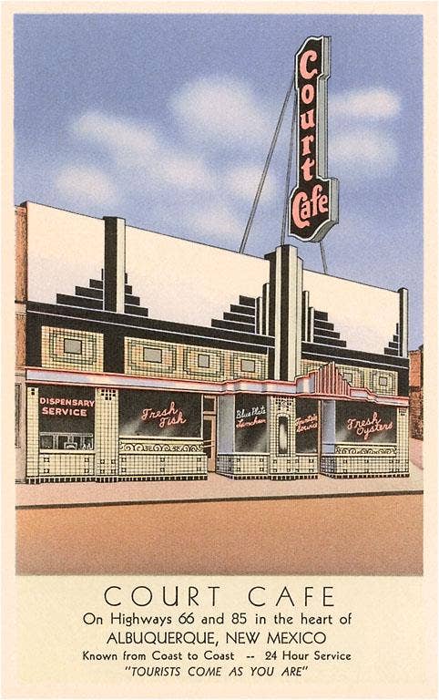 Found Image Press - Wholesale Sticker - Sticker RS-36 Court Cafe, Retro Diner0