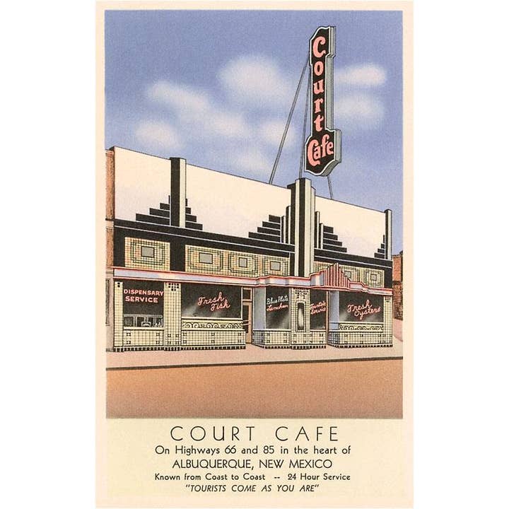 Found Image Press - Wholesale Sticker - Sticker RS-36 Court Cafe, Retro Diner