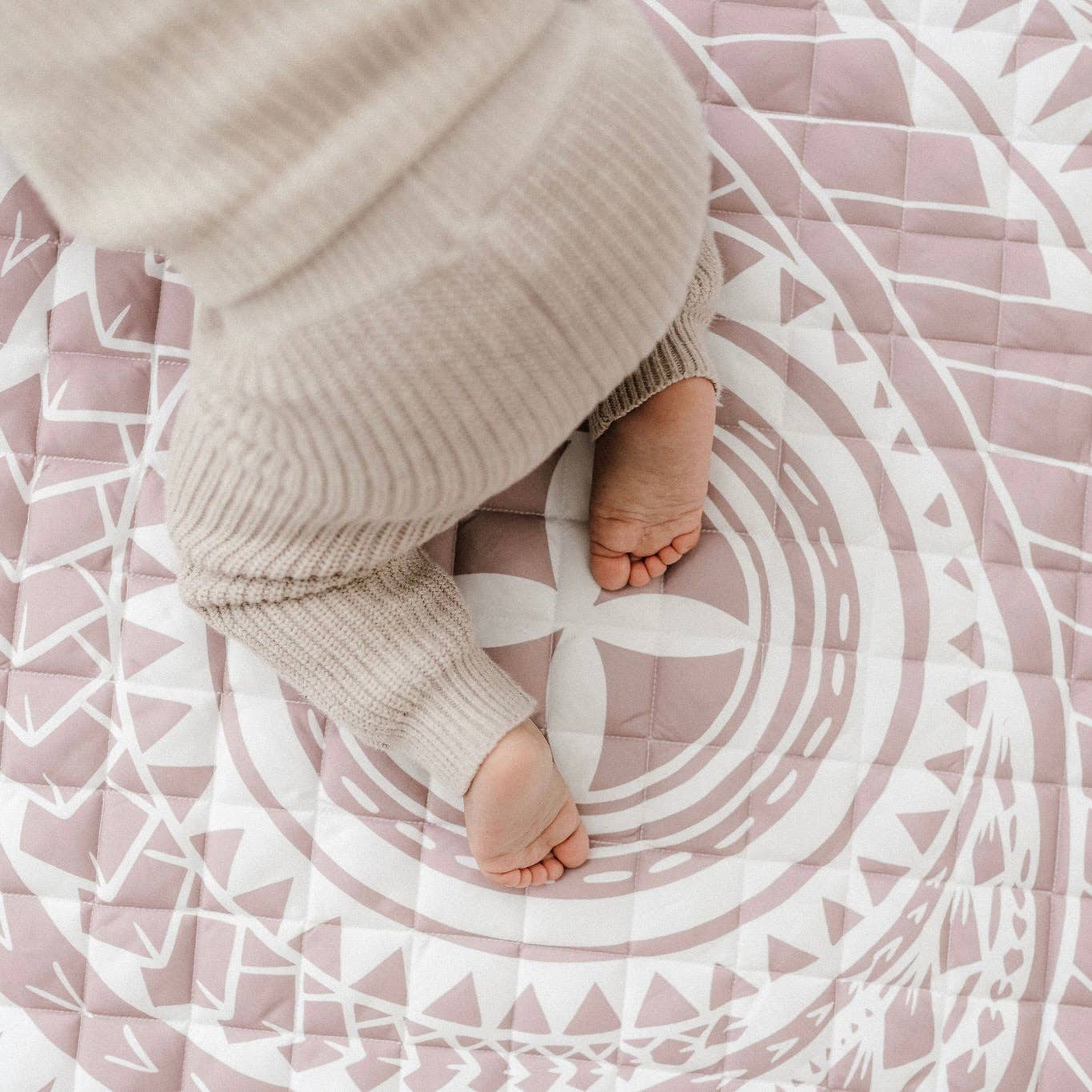 BO & KO - Wholesale Play mat – Kids & baby - Pacific Island Inspired Playmat I Mauve8