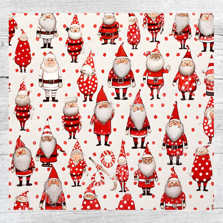 Vintage Santa Christmas Tumbler Sublimation Transfer for wholesale by Sweet Tees