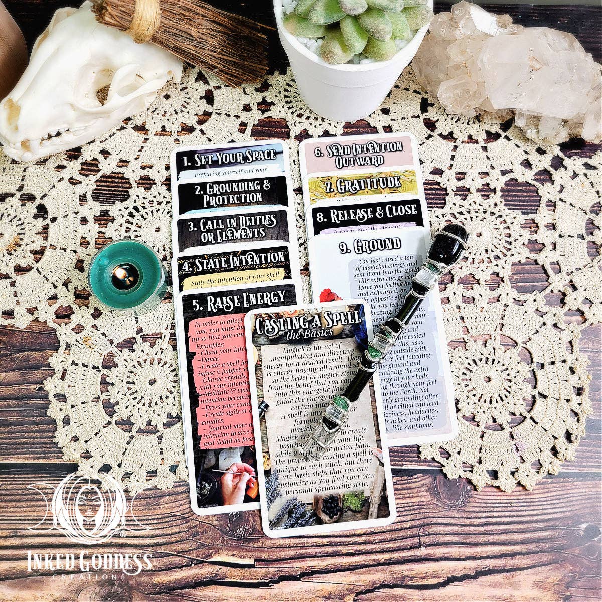 Inked Goddess Creations - Wholesale Tarot cards - Casting a Spell Expansion Pack for The Eclectic Witch Deck0