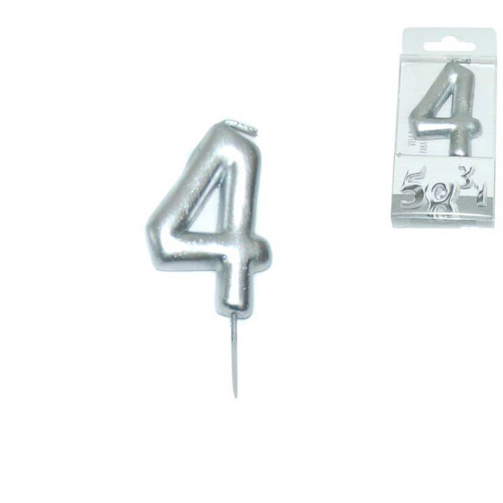 SILVER ANNIVERSARY CANDLE -4- for wholesale by Aktual / Dekora Import S.A