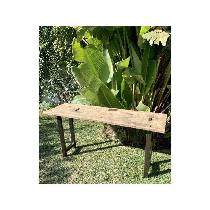 Paloma Black (Casa Natura Design, S.L.) - Vendita all'ingrosso Consolle - Consolle in legno naturale con bellissimi pannelli di legno antico e