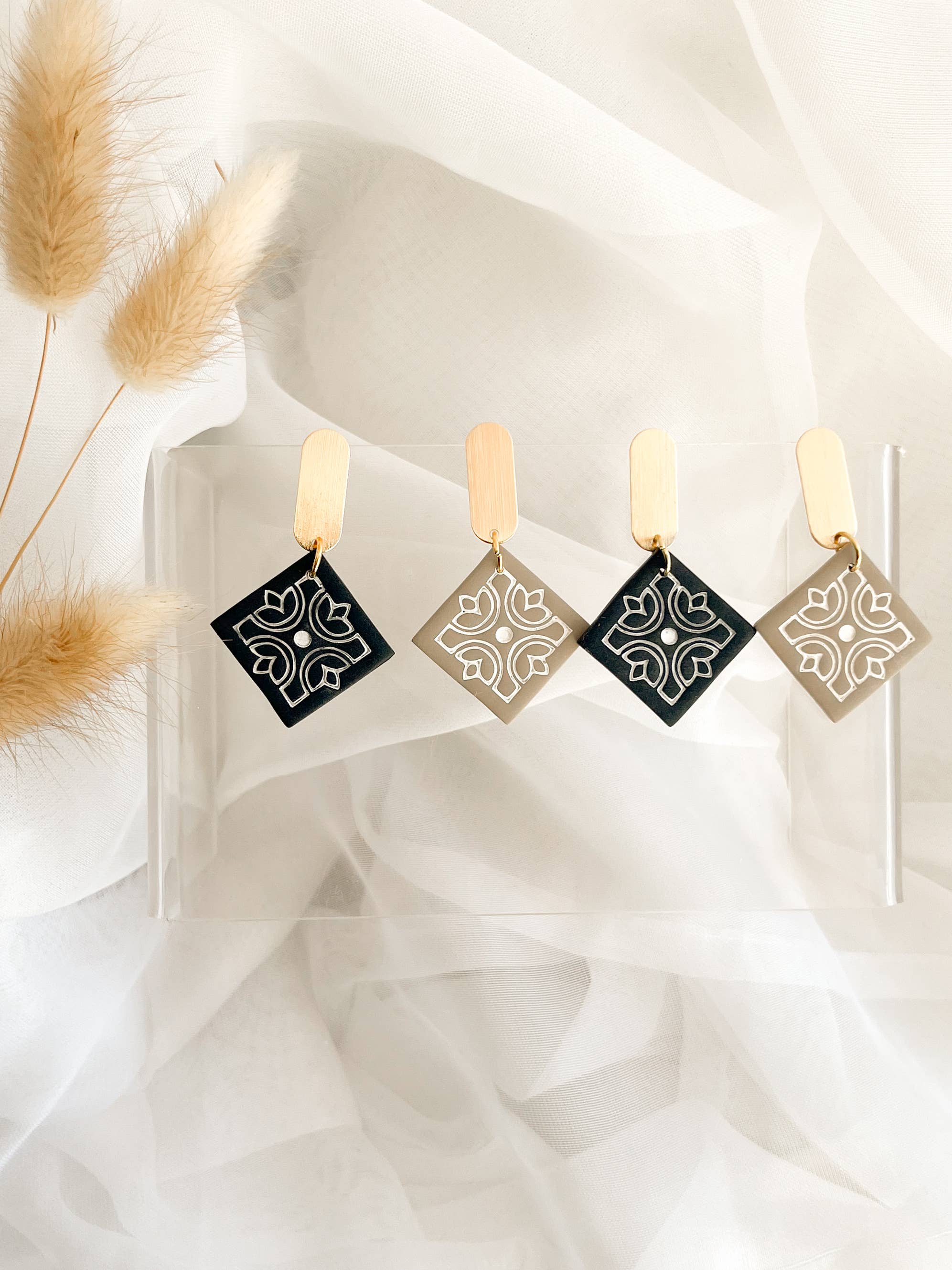 That's Sew Me – Großhandel Ohrhänger – Hängender Mosaik-Ohrring, handgefertigter Tonschmuck, Geschenkideen1