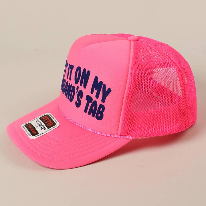 Fashion City - Wholesale Trucker Hat - Women's - Put It On My Husband's Tab Mesh Back Foam Trucker Hat10