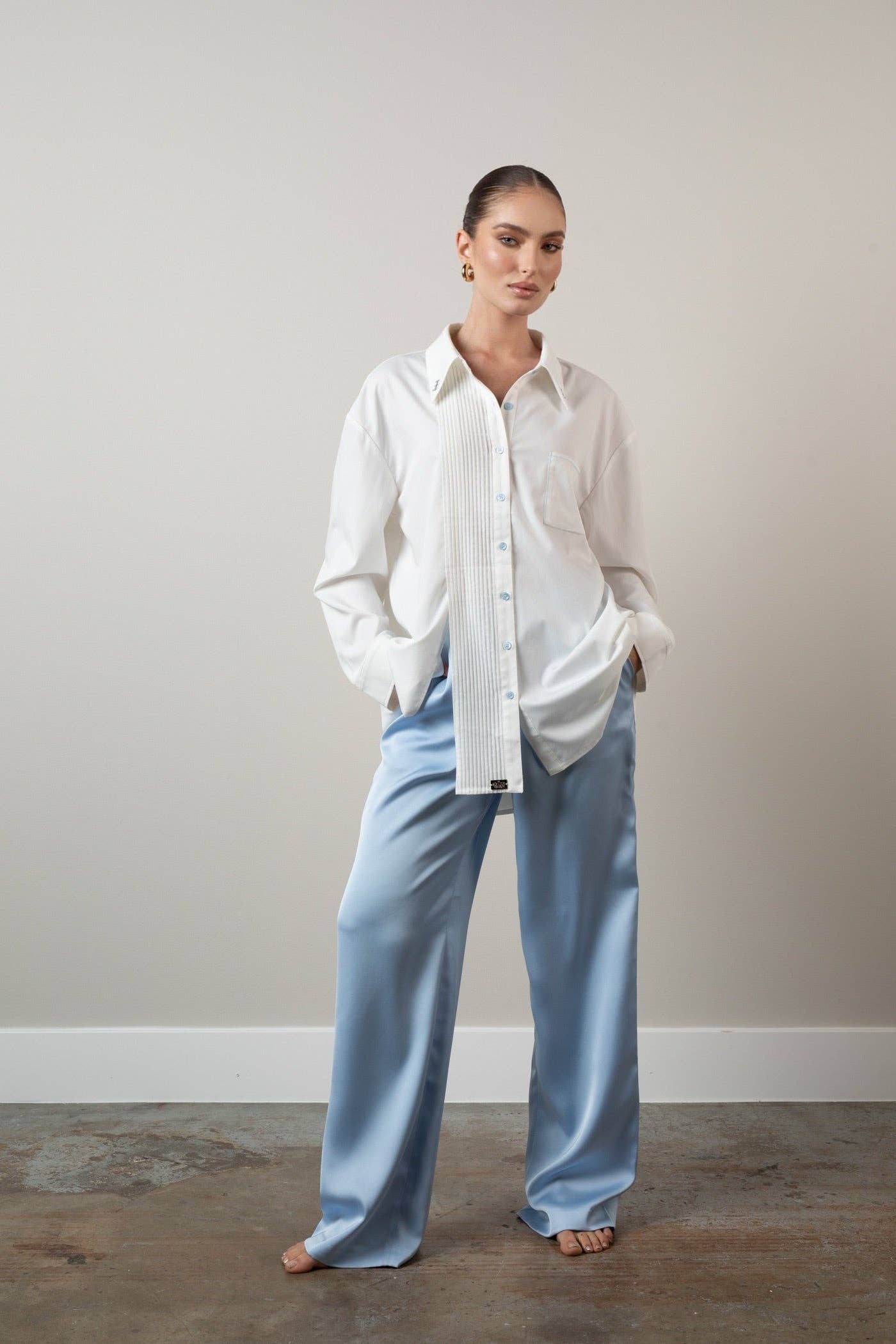 ELIZABETHAN - Vente Chemise à col boutonné – femme - Chemise surdimensionnée élisabéthaine5