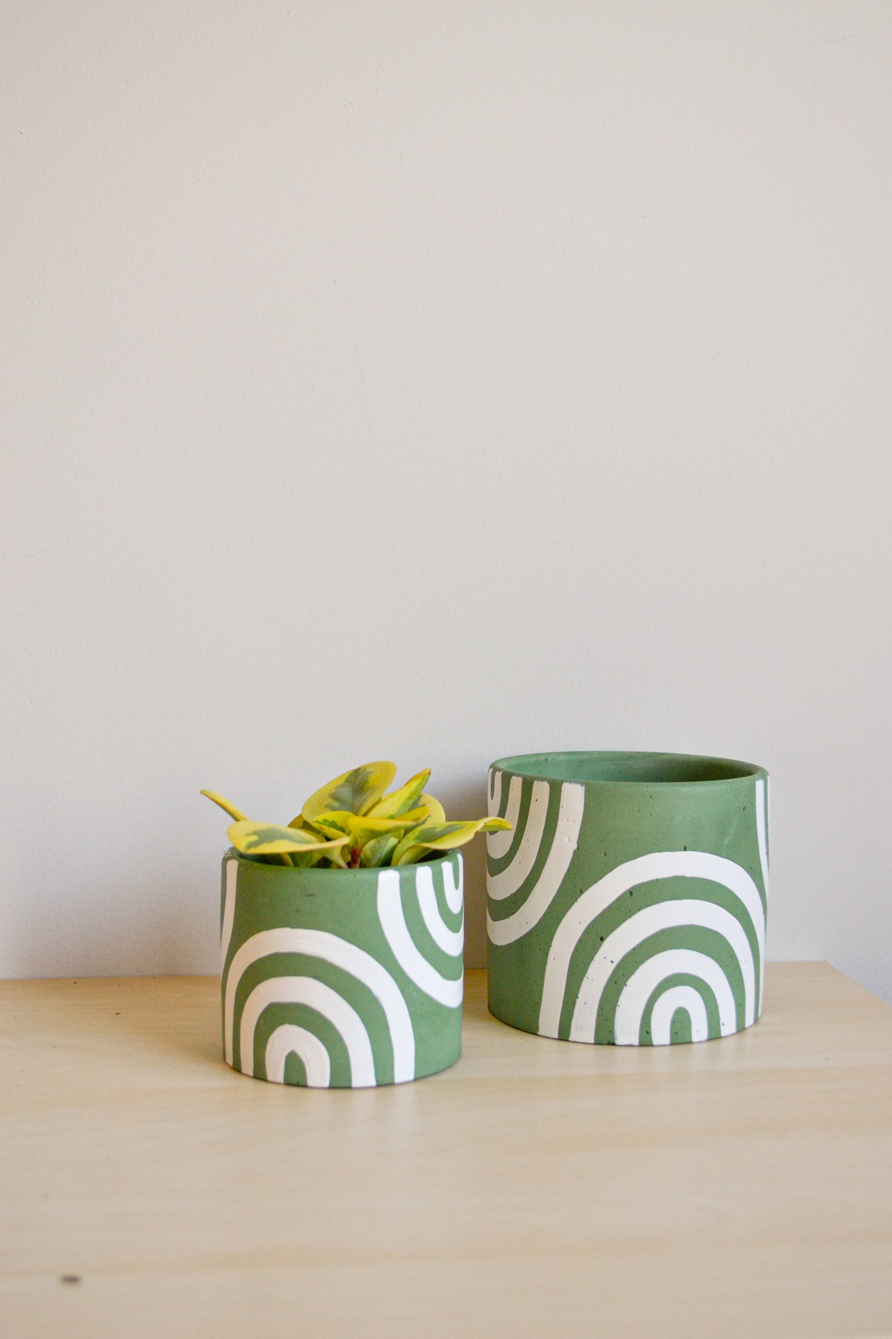 LindaMakess - Vendita all'ingrosso Vasi per piante - Fioriera arcobaleno dipinta a mano | Più colori5
