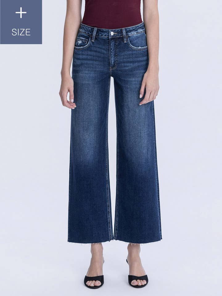 IDÍLICO JEANS DE PIERNA ANCHA DE TIRO SUPER ALTO CON CONTROL ABDOMINAL PLUS LV1353-P de venta al por mayor en Faire8