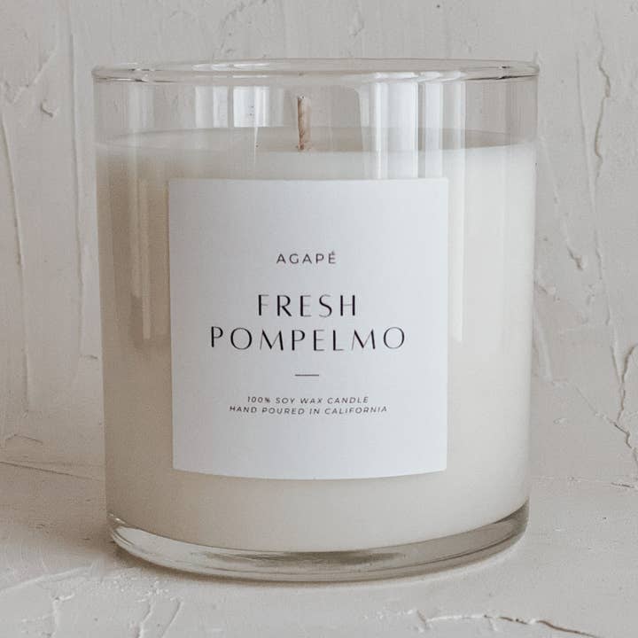 Agapé Candles – wholesale Jar/filled candle – FRESH POMPELMO CANDLE 11 oz0