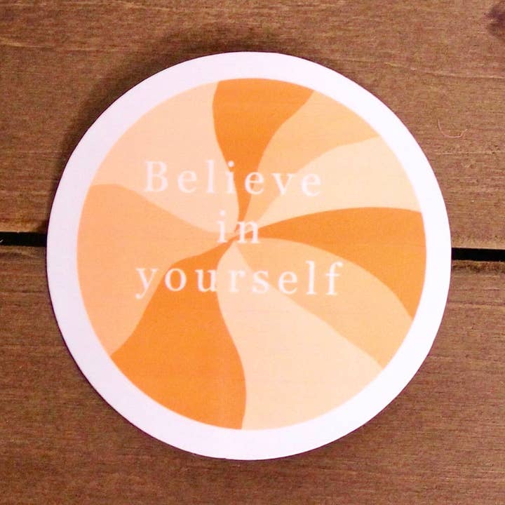 Aufkleber „Believe in Yourself“ | Positive Sticker|Quote Sticker| Wasserdichter Aufkleber| für den Großhandel von Stickers by Gillian