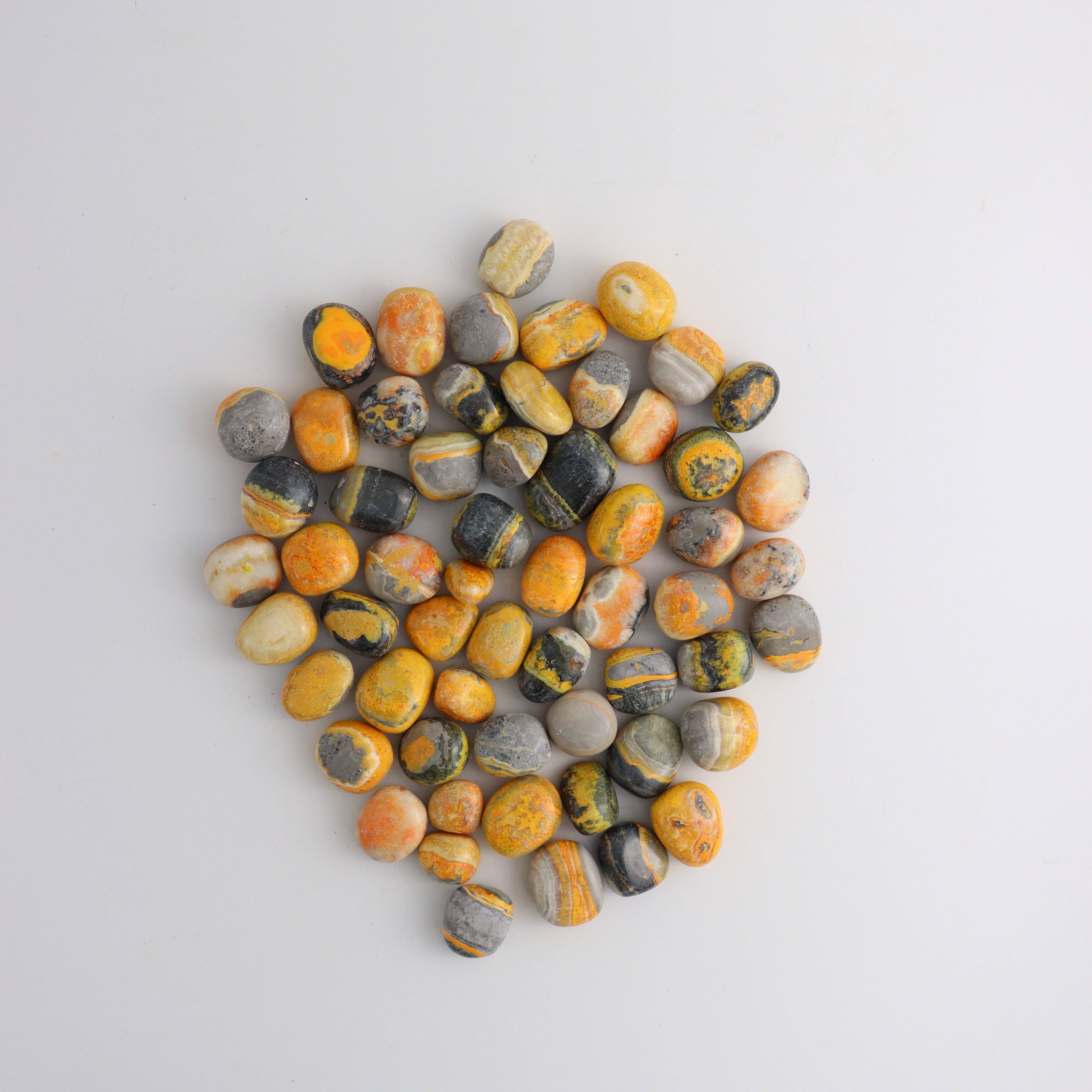 Mi Esperanza Minerals - Wholesale Decorative Tabletop Object - 1 Kg Bumblebee Jasper Tumbles1