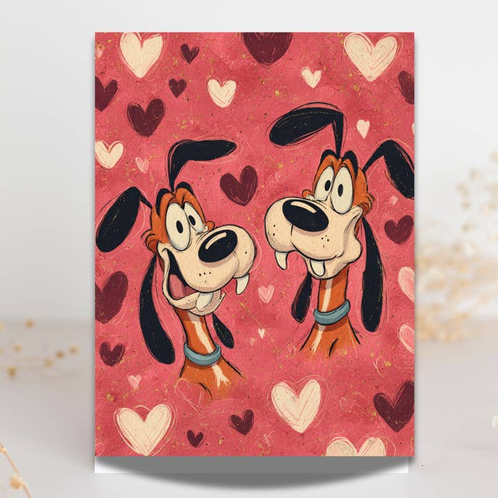 Funny Love Card – Whimsical Couples Illustration (5×7) for wholesale by The Hub - Inspired by Faith