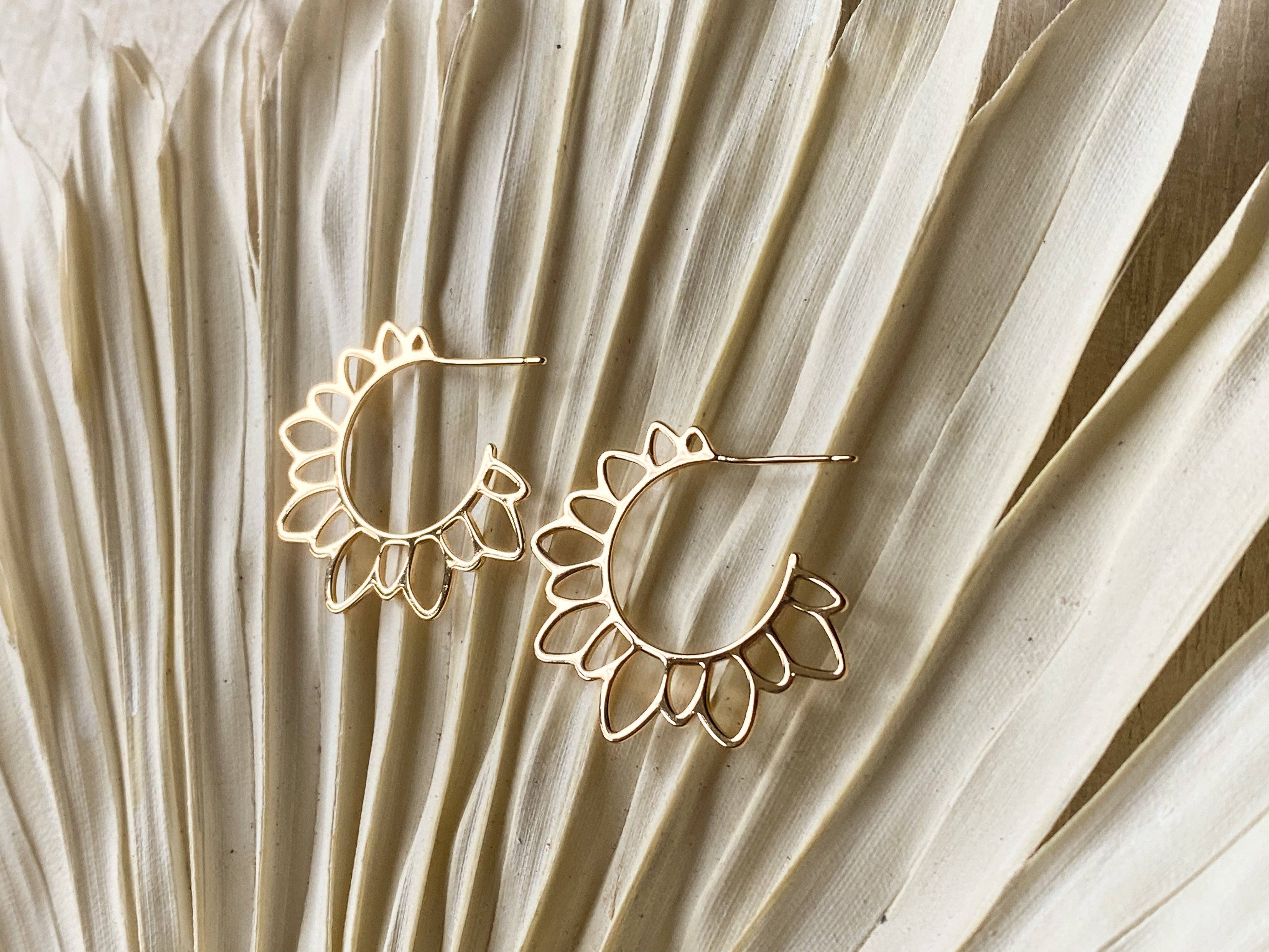 Agaveh girl – wholesale Hoop earrings – Flower Girl Hoops2