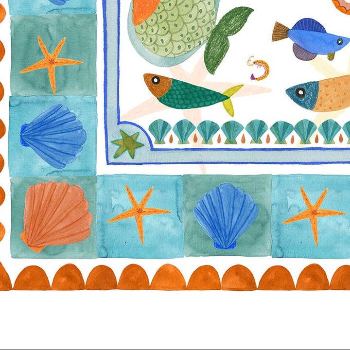 Satin Dug Marinella 100% Fremstillet i Italien for engroshandel hos The Napking