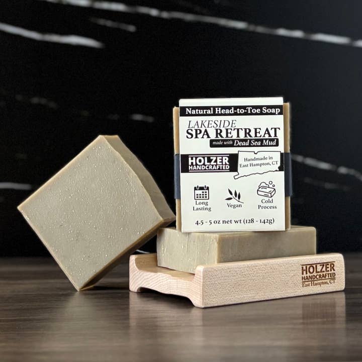 Handmade Soap Bar | Lakeside Spa Retreat - Driftwood + Juniper + Vetiver Scented | Handcrafted Bar Soap | Natural Cold Process | Vegan | 4.5 oz for wholesale by Holzer Handcrafted ®