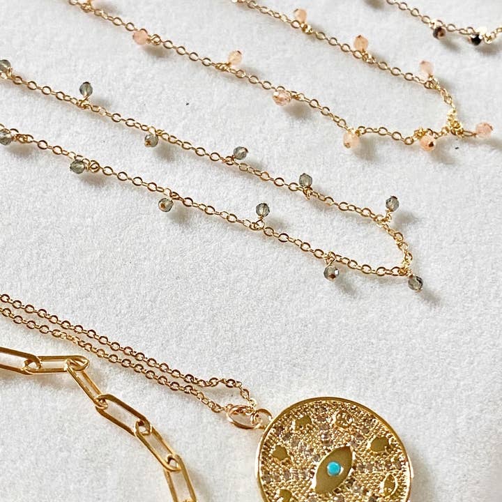 Sonya Renee Jewelry - Vendita all'ingrosso Collane a catena e maglie - Sabrina Doppio Oro8