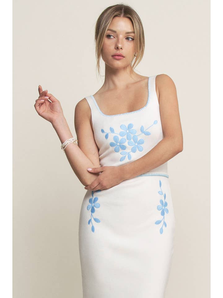 Hersy - Wholesale Dress - Women's - HQD0105 - BOTANIQUE EMBROIDERED MIDI DRESS7