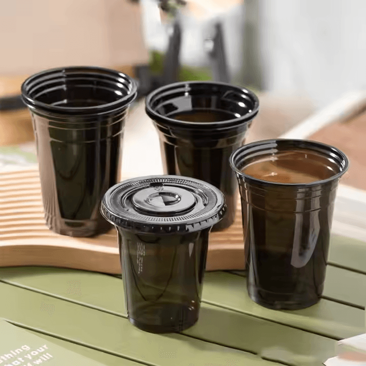 Clene Pack - Wholesale Disposable Cup - CLENE PACK Black Plastic Cups, PET, BPA-Free11