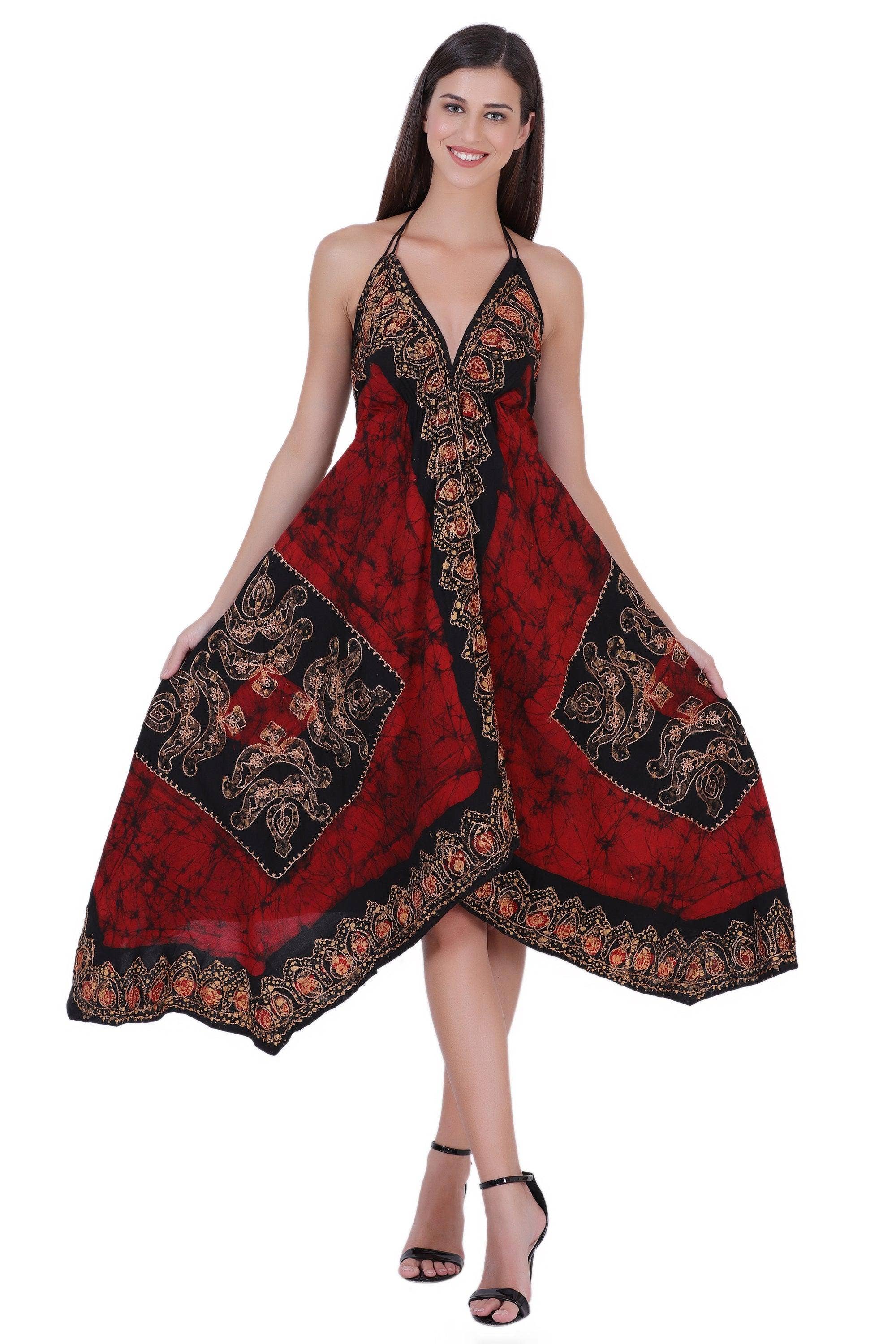 Advance Apparels – wholesale Dress – Women's – Batik Scarf Dress Elastic Back 145820