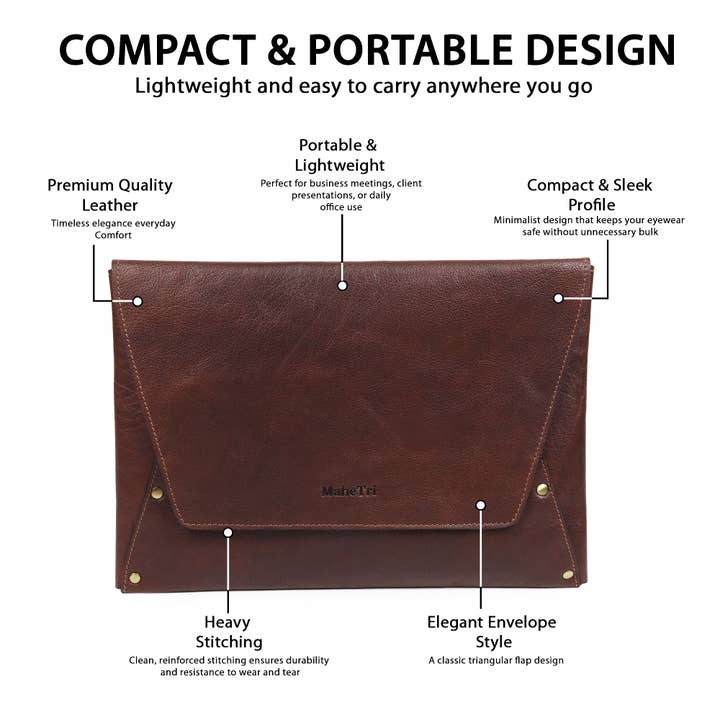 Classy Leather Bags – wholesale Laptop/tablet case – Women's – Urban Leather Laptop Sleeve + Free Sunglass Case6