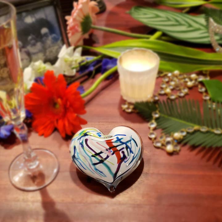 epiphany studios - Wholesale Paper Weight - Heart Paperweight - Kaleidoscope3