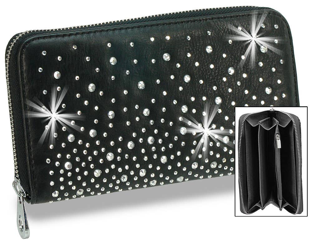 Handbag Factory Corp – Großhandel Brieftasche – Damen – Akkordeon-Geldbörse mit drei Fächern0