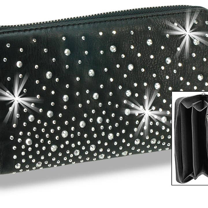 Triple Compartment Accordion Wallet for wholesale by Handbag Factory Corp