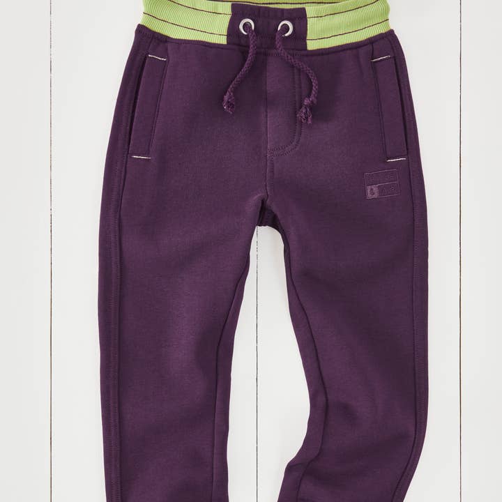 Amethyst Kids' Purple Joggers for wholesale by Grass & Air
