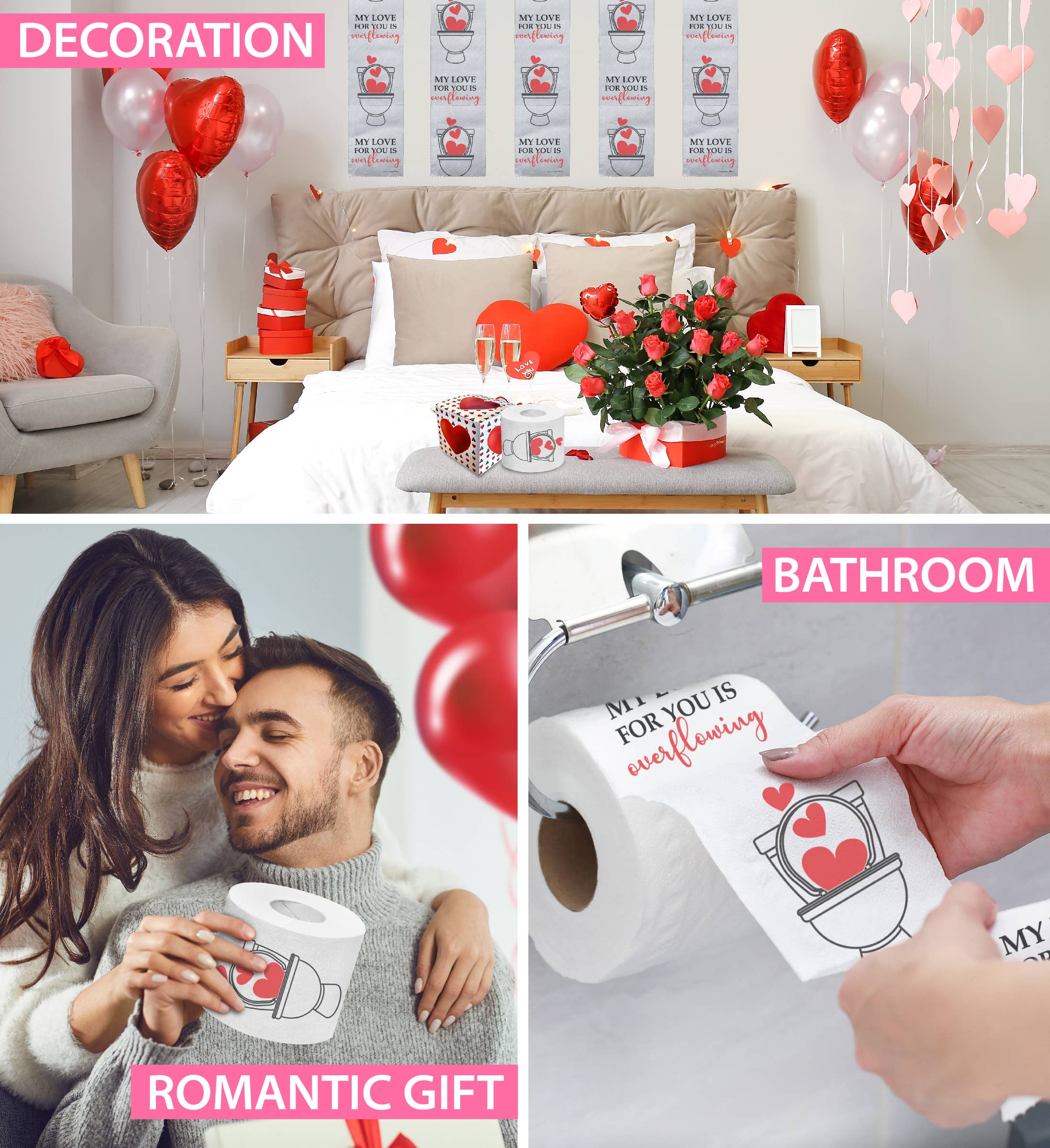 Cota Global - Vente Papier toilette - IMPRIMÉ TP - SAINT-VALENTIN - MON AMOUR4