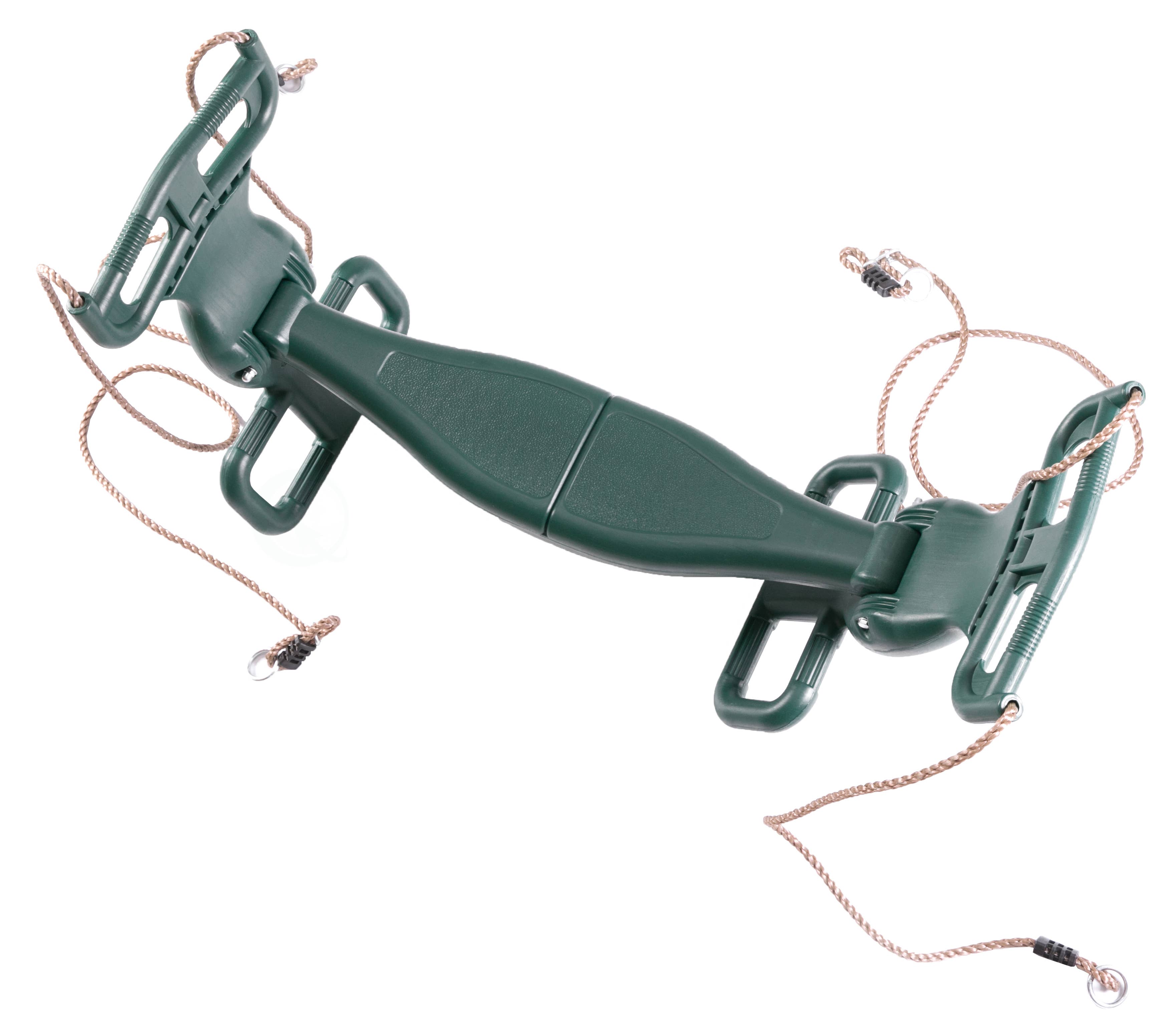 Quickway Imports - Wholesale Swing - Kids & Baby - Plastic Double Glider Playground 2 Person Swing - Green4